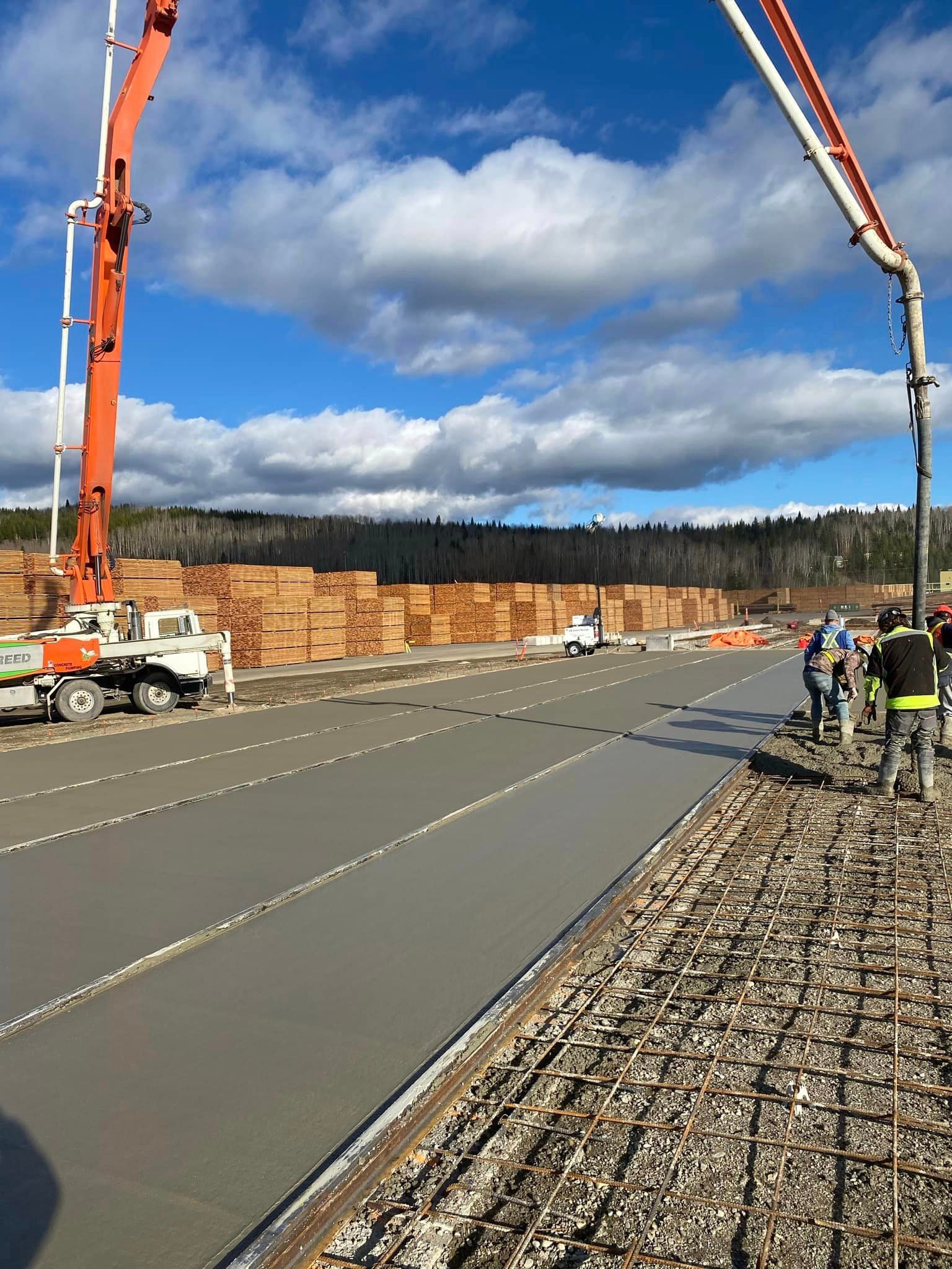 Industrial Concrete Pour — concrete project in Quesnel
