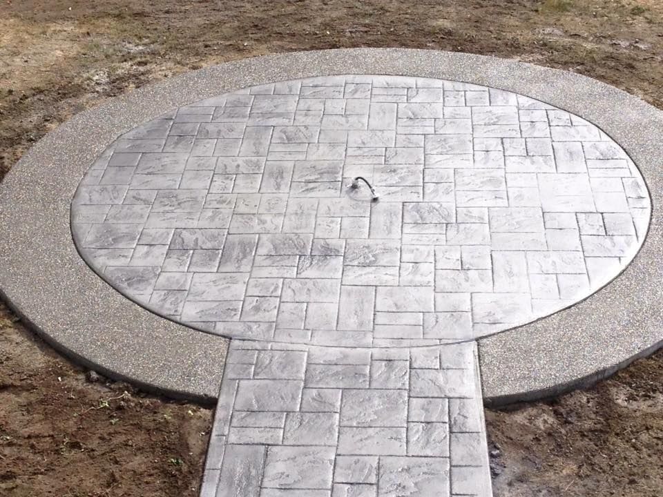 Fire Pit Patio Slab — concrete project in Quesnel