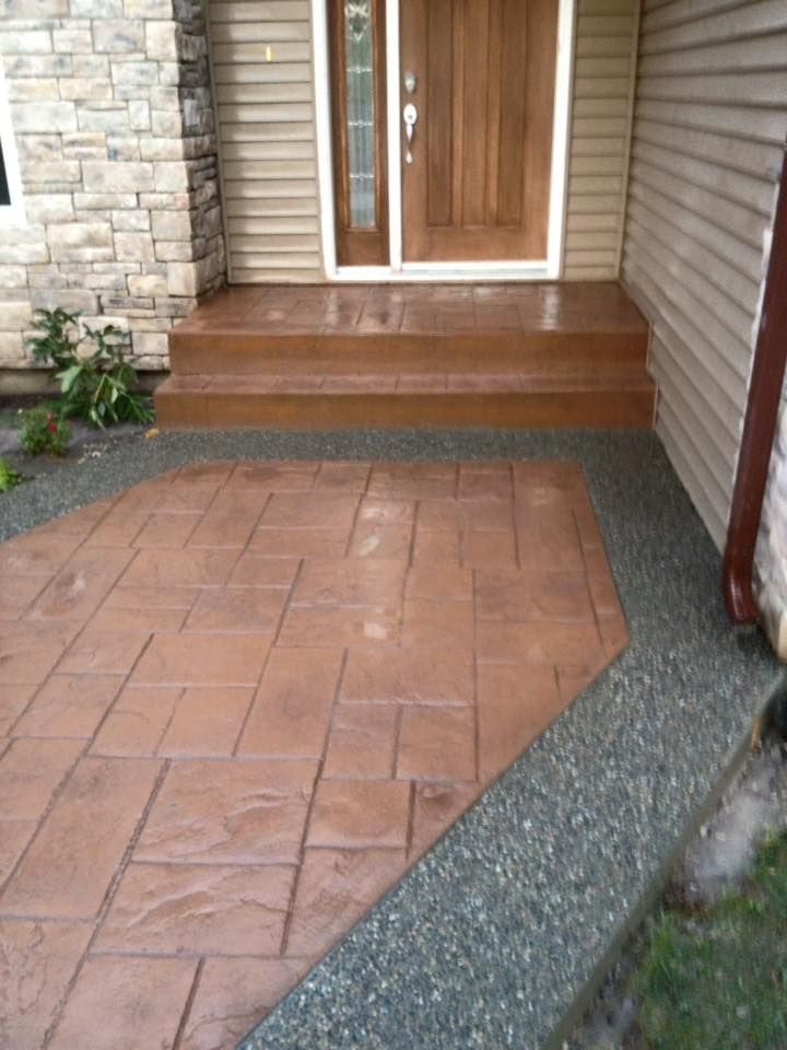 Front Porch & Walkway — concrete project in Quesnel