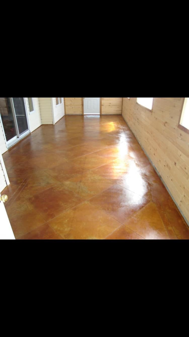 Indoor Sun Room Floor — concrete project in Quesnel